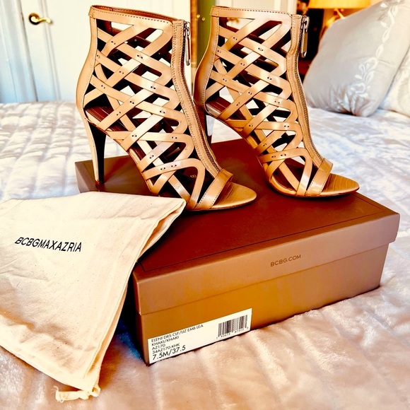 Elegant Eleni 4” Leather Gladiator Stilettos - Picture 4 of 6